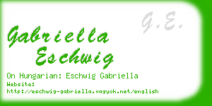 gabriella eschwig business card